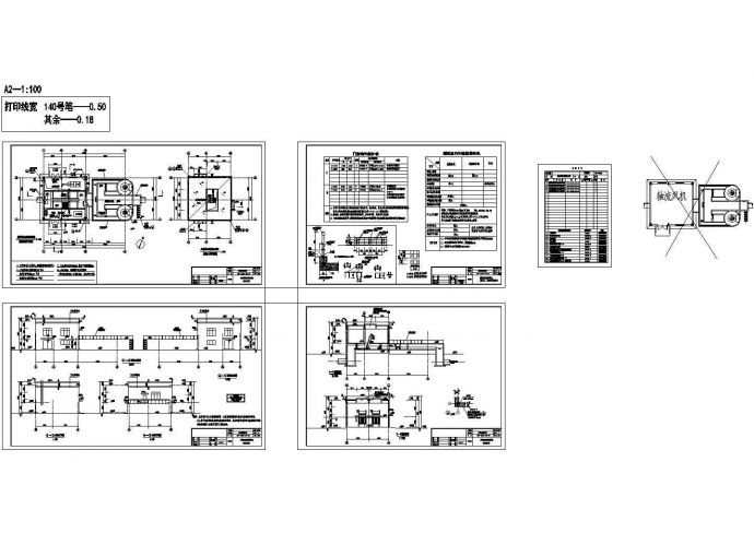 某工厂细格栅建筑设计CAD图_图1