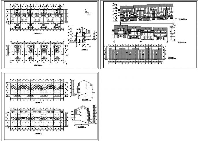 多层住宅L型建筑设计CAD方案图_图1