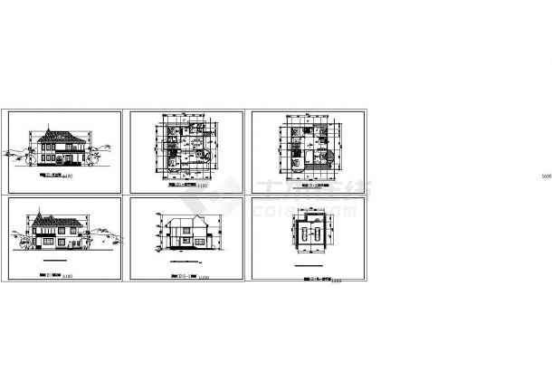 二层别墅方案(CAD，6张图）-图一