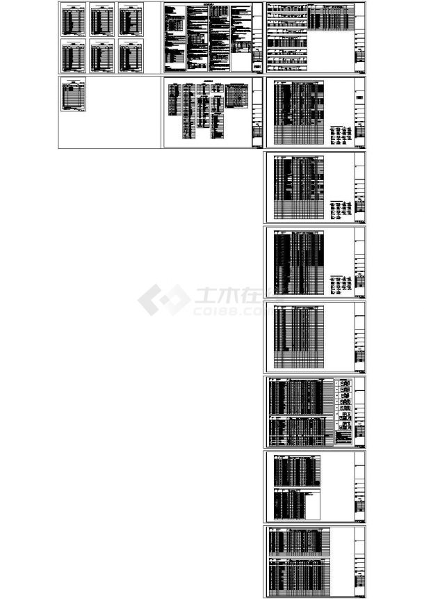 [杭州]大型购物中心暖通全套竣工设计cad图纸，共24张-图一