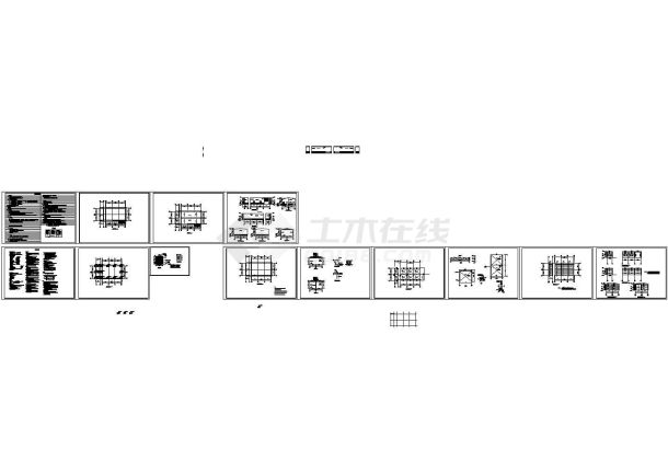 单层轻型钢结构简易房建筑结构设计全套CAD施工图-图一