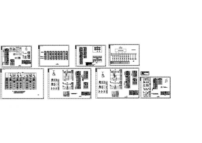联合厂房高压配电柜系统图cad图纸.共八张_图1