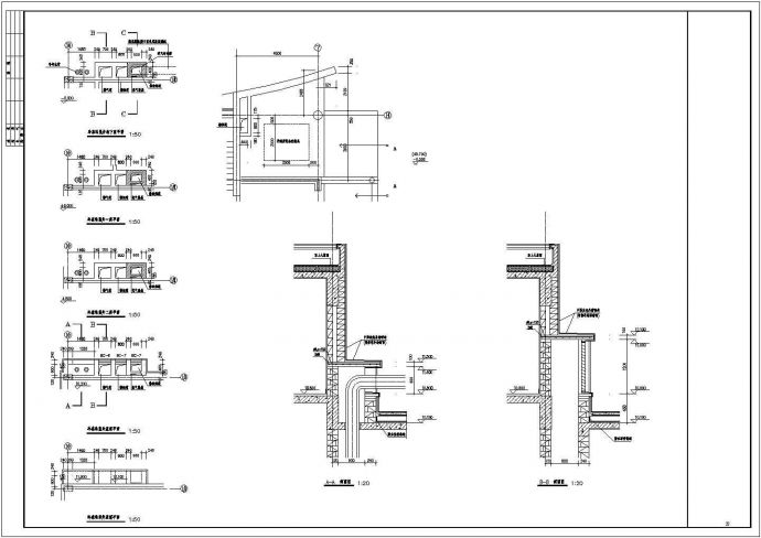 某小区业主会所冷冻站竖井建筑设计CAD方案图_图1
