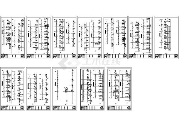 天津剪力墙结构高层住宅结构施工图（短肢剪力墙）-图一