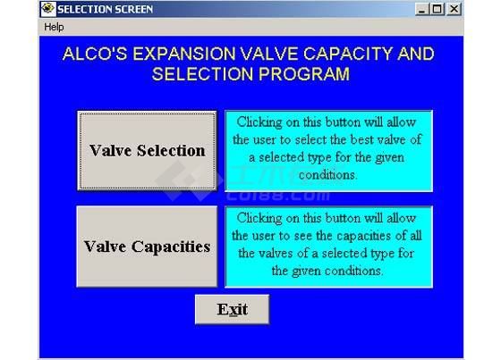 ALCO膨胀阀选型软件