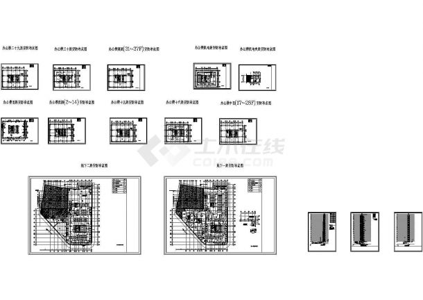 某地区高层办公楼安防布置电气设计图（CAD，15张图纸）-图一