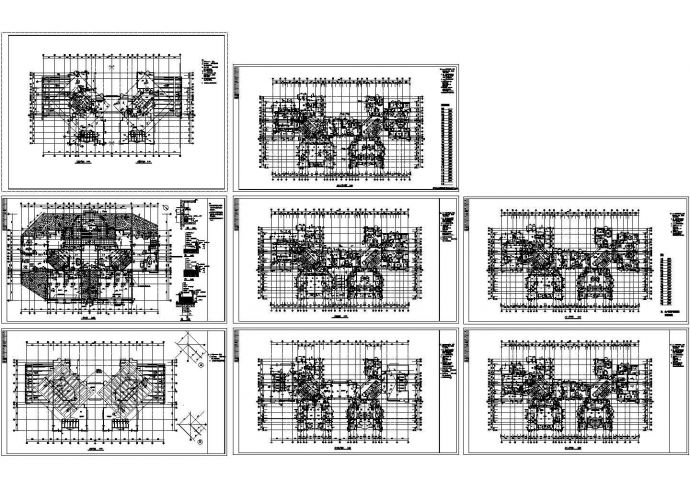 32层高层住宅楼建筑设计CAD图施工图（含水箱层设计）_图1