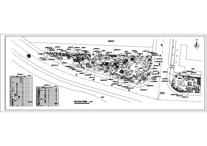 非常全面的某公园CAD绿化(乔木)平面图_图1