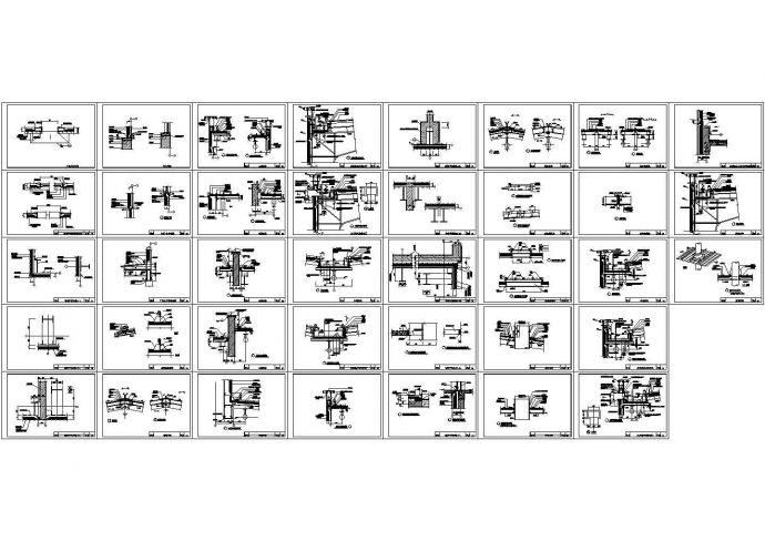 各式钢结构建筑节点详图_图1