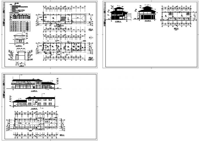 某商业街建筑设计施工图(CAD，3张图）_图1
