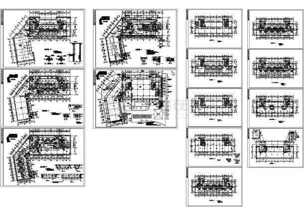 某二十一层酒店建筑施工图纸（CAD，14张图纸）-图一