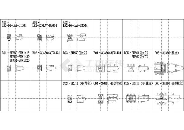 常用热继电器图例（cad图纸，可编辑）-图一