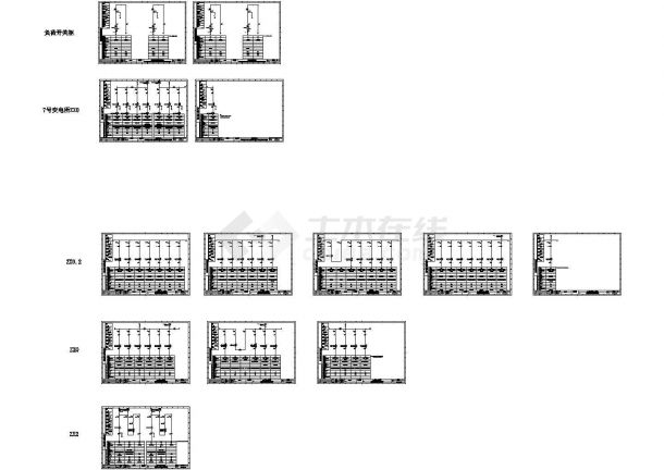 上海商办35kV商业变电所项目及塔楼全套电气设计cad施工图纸（标注详细）-图一