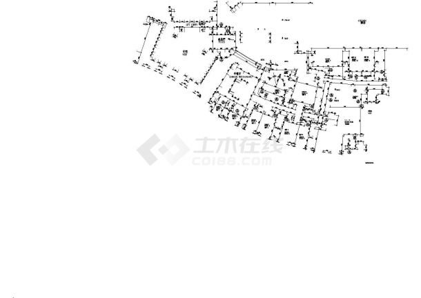 天津某五星级酒店中餐厅装修设计全套cad施工图（标注详细）-图二