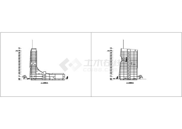 市东办公楼全套建筑设计施工图-图二