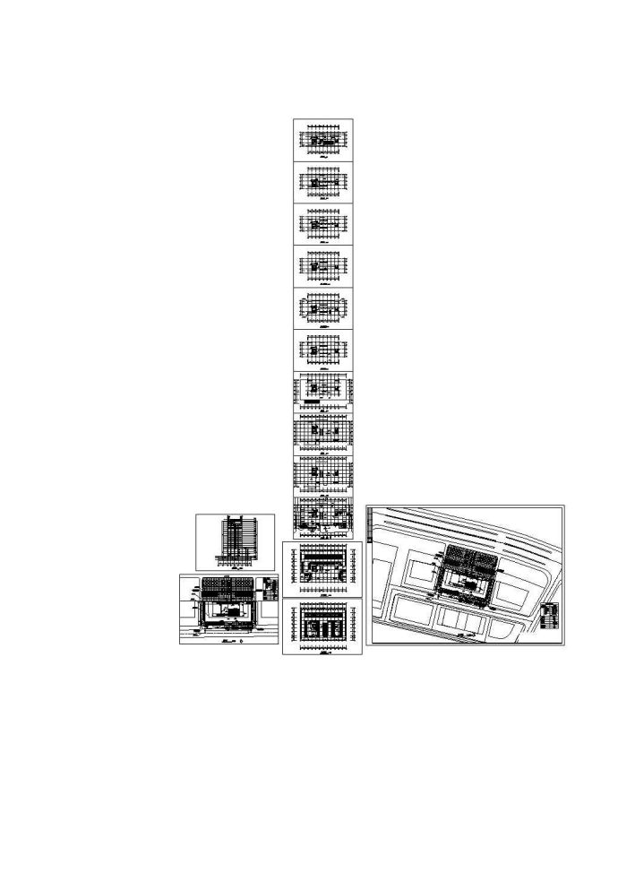 高级写字楼建筑设计图纸（CAD，15张图纸）_图1