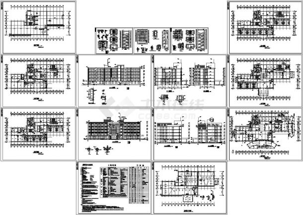 某医院建筑施工CAD图纸（含设计说明）-图一