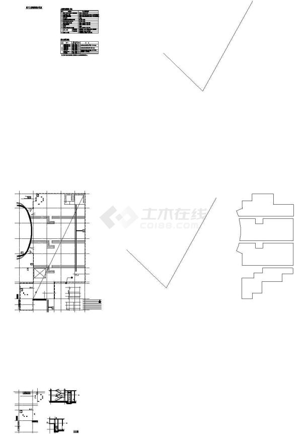 双鸭山文广传媒中心17层高层办公楼设计cad全套建筑施工图（含设计说明）-图二