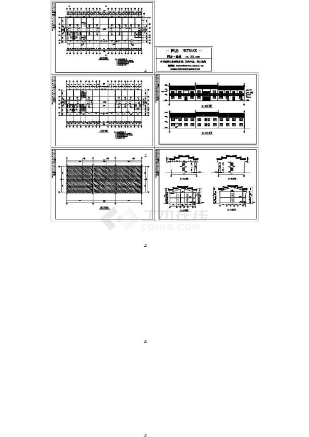 某三层居士房古建筑cad详细施工图-图一