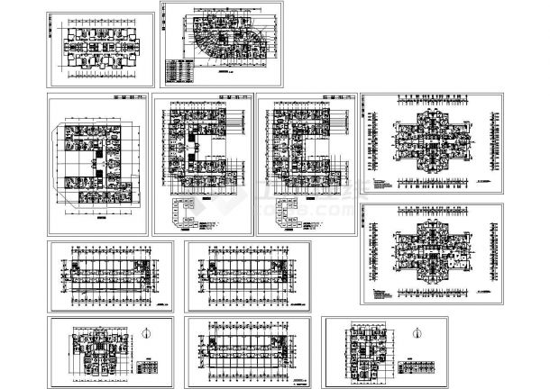 丽锦园二十五层小高住宅楼建筑设计CAD方案图-图一