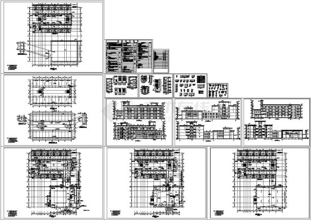 某地上四层宿舍楼施工图(CAD，15张图）-图一