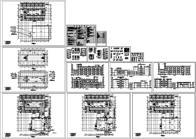 某地上四层宿舍楼施工图(CAD，15张图）_图1
