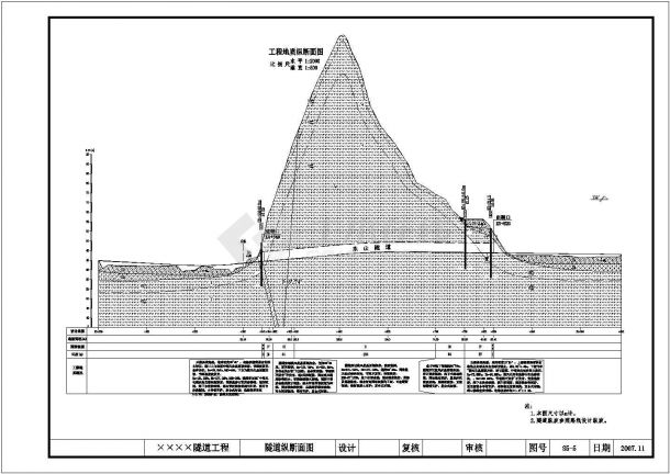 端墙式洞门隧道设计全套cad图纸44张（锚喷支护,甲级设计院设计）-图一