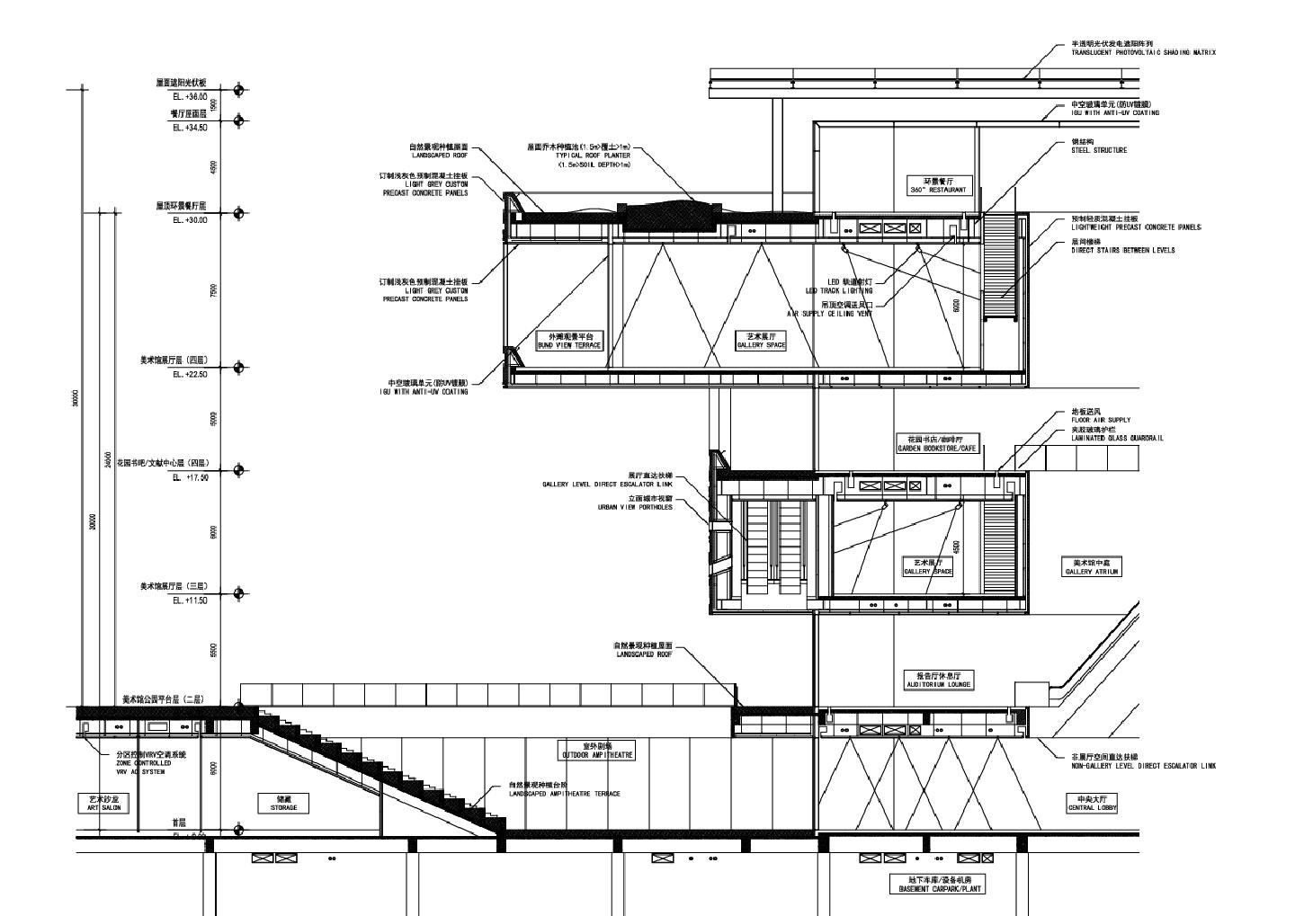 某地综合建筑馆设计图