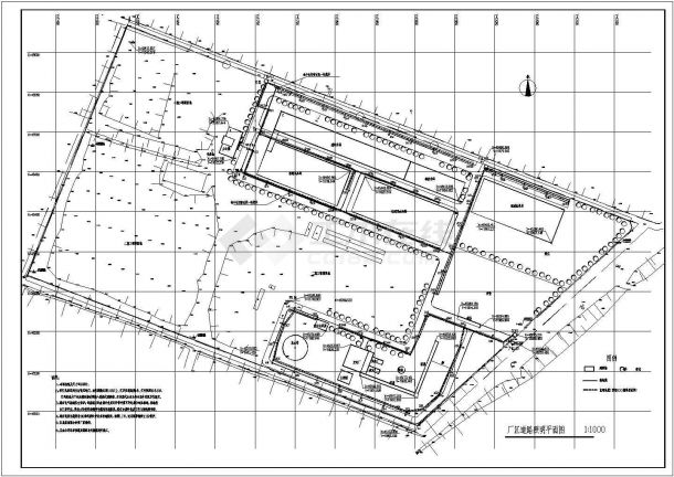 某造纸厂厂区道路电气施工cad图(含照明平面图)-图一