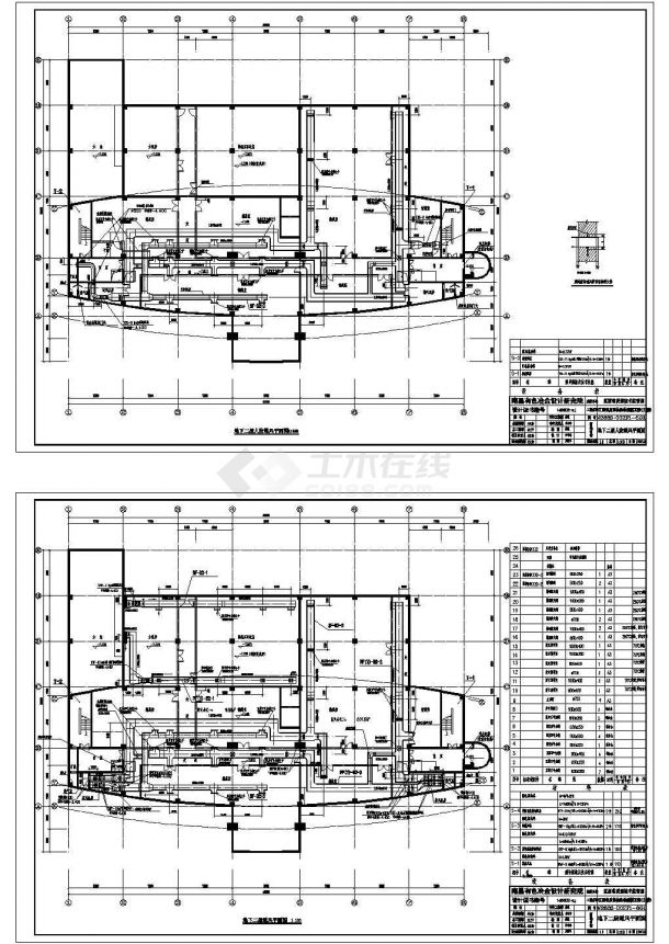 某十四层框架结构质监楼中央空调系统设计cad全套施工图（含设计说明）-图一