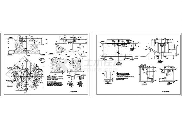 某项目高炉基础结构设计施工图-图二