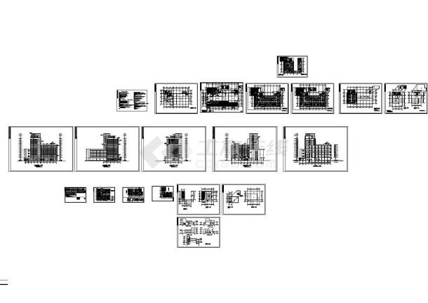 火车站11层旅馆建筑设计CAD建筑图（含地下室层设计）-图一