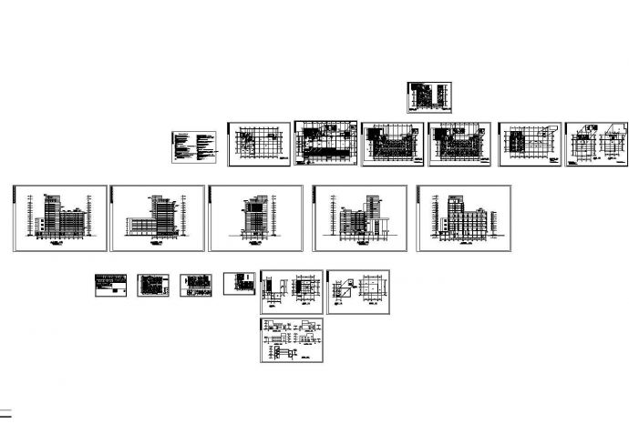 火车站11层旅馆建筑设计CAD建筑图（含地下室层设计）_图1