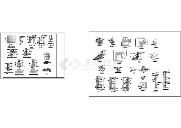 某工程砖混结构加固设计节点构造施工详图-图一