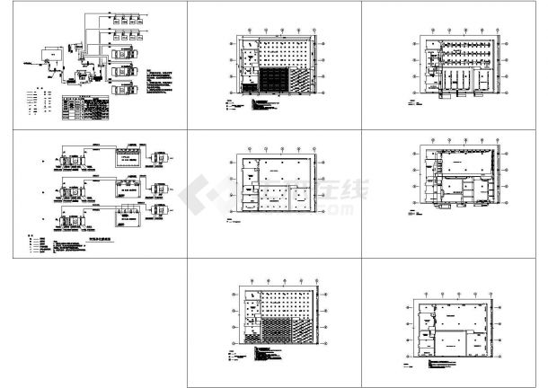 某电子厂净化空调设计cad全套施工图（甲级院设计）-图一