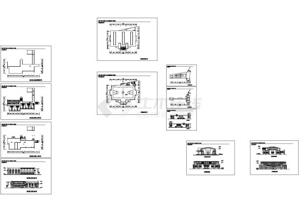 红旗小学全套教育建筑设计cad施工图（甲级设计院设计，标注详细）-图二