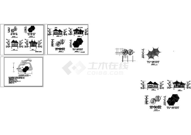 游客接待中心全套建筑设计施工图-图一