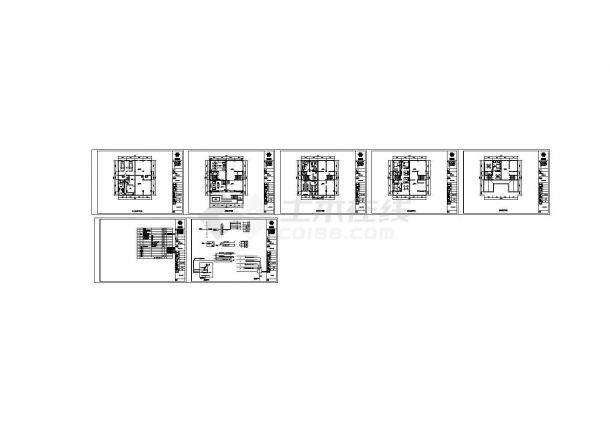 昆明某五层办公楼弱电设计图纸（cad，7张图纸），标注明细-图一