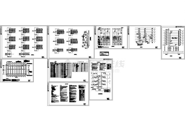 多层卫生局办公楼电气施工全套CAD图纸-图二