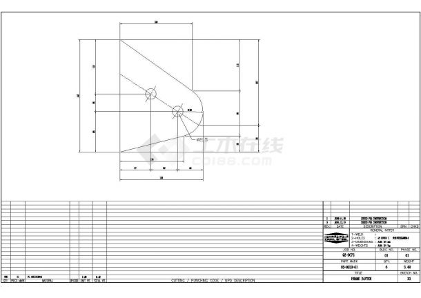 钢结构设计细部详细设计cad施工图-图一