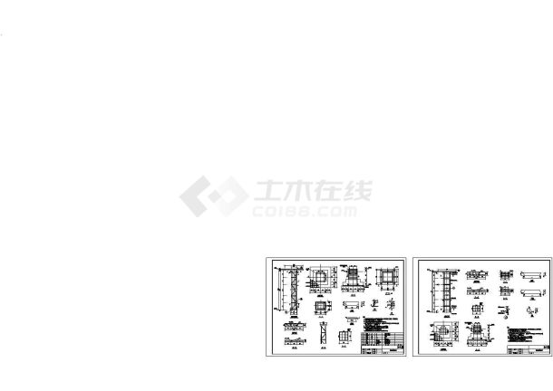 某管道钢支架节点构造设计施工详图-图一