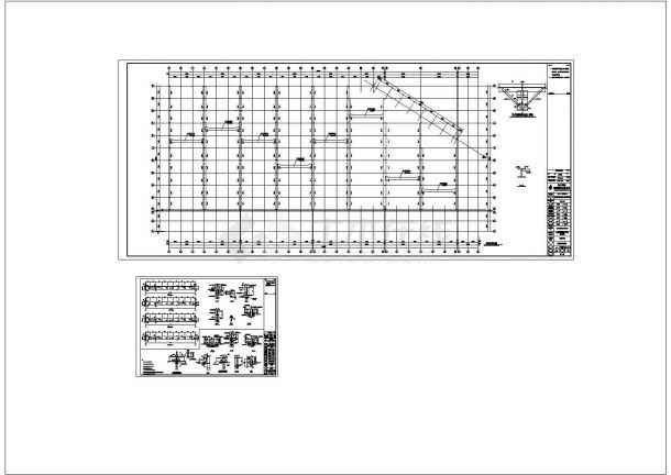 【成都】二层闽盛钢结构厂房施工cad图，共八张-图二