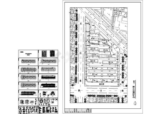 4300平米5层砌体结构住宅楼建筑设计CAD施工图-图一