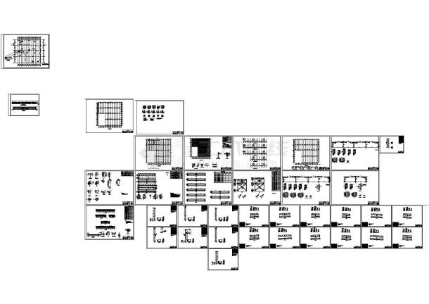 某通用机械厂轻钢结构厂房详细CAD方案图-图二