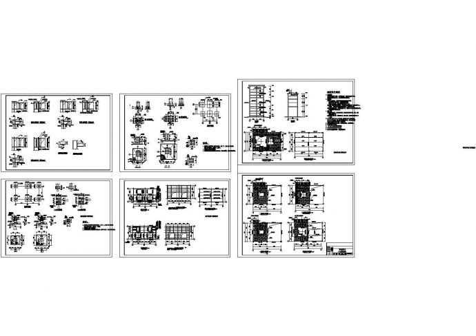 某五层钢结构平台详细设计cad施工图_图1