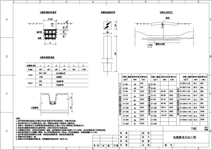 电力工程电缆敷设及加工图_图1