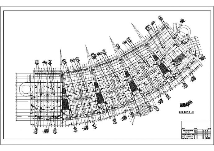 某义乌中国小商品城福田市场屋顶CAD完整节点平面_图1