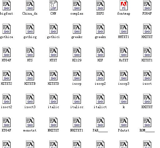 AutoCAD、天正钢筋符号字体_图1