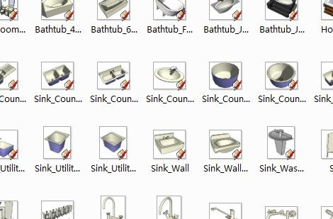 sketchup 厨房卫浴常用模型模块