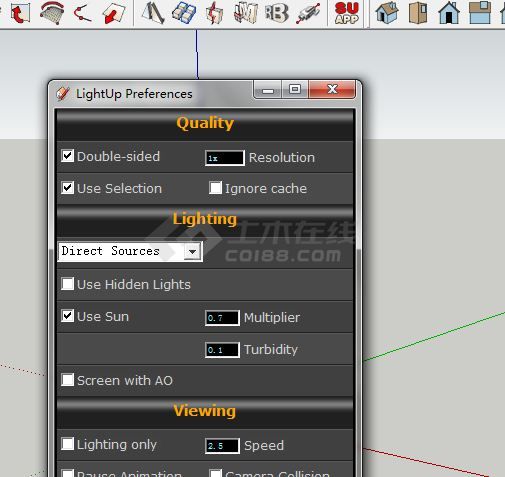 SketchUp8.0 灯光工具LightUp v1.7